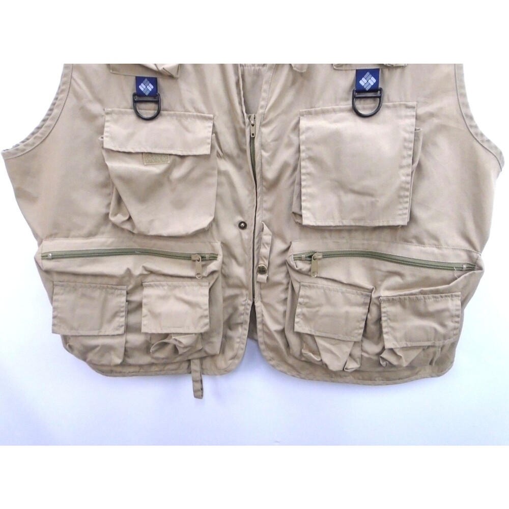 Columbia PFG Photography Hiking Vest Mens Size XXL Cargo Pockets Back Pocket - Picture 3 of 9